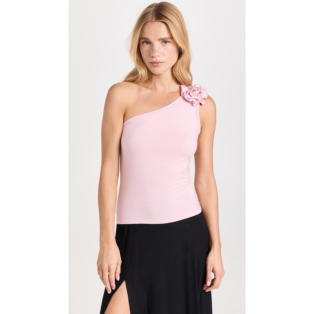 Size Small One Shoulder Reformation Camellia‎ Top in Light Pink
